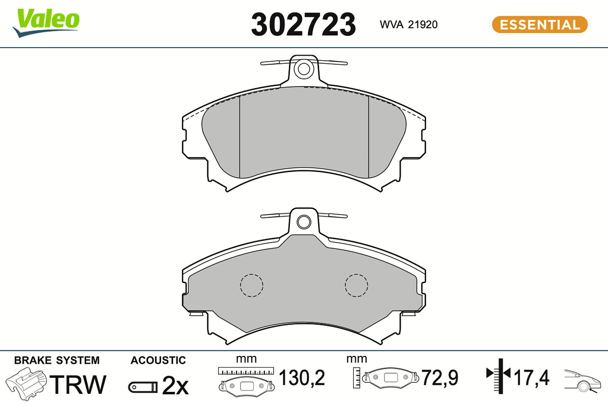 BRAKE PADS FIRST MITSUBISHI COLT VI FR